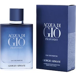 Acqua Di Gio Profondo by Giorgio Armani EAU DE PARFUM SPRAY REFILLABLE 3.3 OZ for MEN