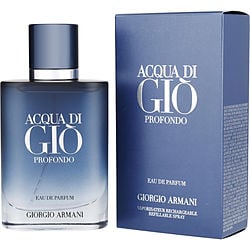 Acqua Di Gio Profondo by Giorgio Armani EAU DE PARFUM SPRAY REFILLABLE 1.6 OZ for MEN