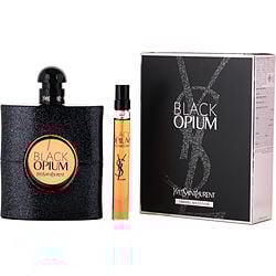 Black Opium by Yves Saint Laurent EAU DE PARFUM SPRAY 3 OZ & EAU DE PARFUM SPRAY 0.33 OZ MINI for WOMEN