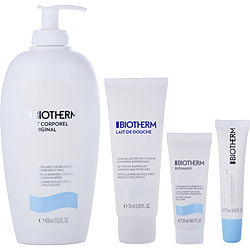 Biotherm by BIOTHERM Lait Corporel Set - Lait Corporel Anti-Drying Body Milk 400ml + Lait De Douche Cleansing Shower Milk 75ml + Hand & Nail Treatment 20ml + Lip Balm 13ml -4pcs for WOMEN