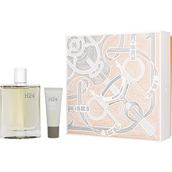 Hermes H24 by Hermes EAU DE PARFUM SPRAY 3.4 OZ & FACE ENERGIZING MOISTURIZER 0.67 OZ for MEN