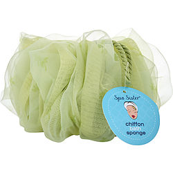Spa Accessories by Spa Accessories CHIFFON DREAMY BATH SPONGE - CELERY/PALMS for UNISEX
