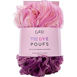 Spa Accessories by Spa Accessories TIE DYE SKIN SOFTENING SPONGES 2 PACK (LT MAUVE/RASPBERRY) for UNISEX