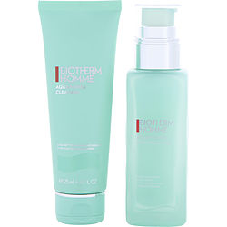 Biotherm by BIOTHERM Homme Aquapower Set: Aquapower Advanced Gel 75ml + Aquapower Cleanser 125ml -2pcs for MEN 487289