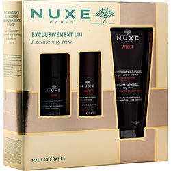 Nuxe by Nuxe Exclusively Him: Moisturizing Gel 50ml + Multi-use Shower Gel 200ml + Deodorant 24H Protection 50ml -3pcs for MEN 487892