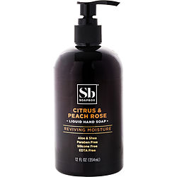 Soapbox by Soapbox Citrus & Peach Rose Hand Soap -354ml/12OZ for UNISEX