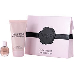 Flowerbomb by Viktor & Rolf EAU DE PARFUM 0.24 OZ MINI & BODY LOTION 1.7 OZ for WOMEN