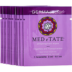 Dermadoctor by DERMAdoctor MEDeTate Antiperspirant Wipes (10 count) -10x3ml/0.1OZ for WOMEN 490967