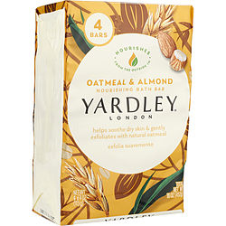 Yardley MOISTURIZING BATH BAR Yardley Oatmeal & Almond (PACK OF 4)