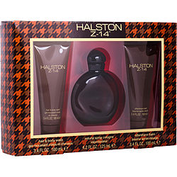 Halston Z-14 by Halston COLOGNE SPRAY 4.2 OZ & AFTERSHAVE 3.4 OZ & HAIR & BODY WASH 3.4 OZ for MEN