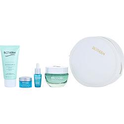 Biotherm by BIOTHERM Aquasource Hyalu Plump Routine Set: Aquasource Hyalu Plump Gel 50ml + Biosource Purifying Foaming Cleanser 50ml + Life Plankton Elixir Serum 7ml + Life Plankton Eye Cream 5ml + Pouch -5pcs for WOMEN