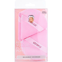Spa Accessories by Spa Accessories SPA SISTER LUXE VELOUR POWDER PUFFS - BUBBLEGUM STRONG 8 PACK for UNISEX
