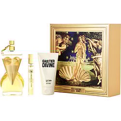 Jean Paul Gaultier Divine by Jean Paul Gaultier EAU DE PARFUM REFILLABLE SPRAY 3.4 OZ & BODY LOTION 2.5 OZ & EAU DE PARFUM SPRAY 0.34 OZ MINI for WOMEN