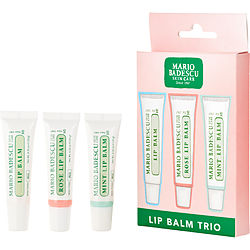 Mario Badescu by Mario Badescu Lip Balm Trio: Lip Balm + Rose Lip Balm + Mint Lip Balm -3x10g/0.35OZ for WOMEN