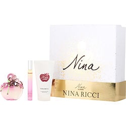 Nina Illusion by Nina Ricci EAU DE PARFUM SPRAY 2.7 OZ & BODY LOTION 2.5 OZ & EAU DE PARFUM SPRAY 0.33 OZ MINI for WOMEN