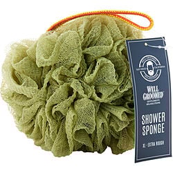 Spa Accessories by Spa Accessories GENTLEMANS WELL GROOMED EXTRA ROUGH SHOWER SPONGE (XL SIZE) - SAGE GREEN for UNISEX 499160