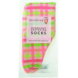 Spa Accessories by Spa Accessories SPA SISTER OVERNIGHT SOFTENING SOCKS - PINK PLAID for WOMEN 499171