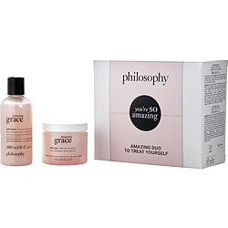 Philosophy by Philosophy You're So Amazing Set: Amazing Grace Shower Gel 180ml + Amazing Grace Whipped Body Cream 120ml -2pcs 6OZ for WOMEN