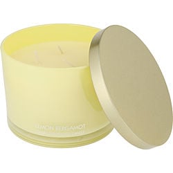 Lovery Lemon Bergamot by 3 WICK SCENTED SOY CANDLE 13 OZ for UNISEX