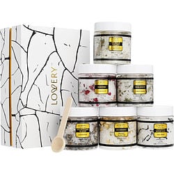Lovery Variety by Lovery LUXE EPSOM BATH SALTS SET: 8 SPA SALTS WITH ESSENTIAL OILS AND ALL ARE 4.2 OZ for UNISEX 501414