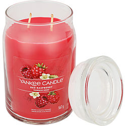 Yankee Candle by Yankee Candle RED RASPBERRY SCENTED SIGNATURE LARGE JAR 20 OZ for UNISEX