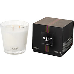 Nest Moroccan Amber by Nest 3 WICK CANDLE 21.1 OZ for UNISEX