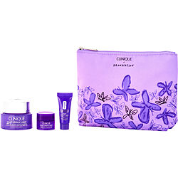 Clinique by Clinique Smart & Smooth Set: Smart Clinical Repair Wrinkle Correcting Cream 50ml/1.7OZ + Smart Clinical Repair Wrinkle Correcting Serum 10ml/0.33OZ + Smart Clinical Repair Wrinkle Correcting Eye Cream 5ml/0.17OZ -3pcs+Bag for WOMEN 503069