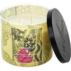 Nautica Saltwater Bergamot by Nautica SCENTED CANDLE 14.5 OZ for UNISEX