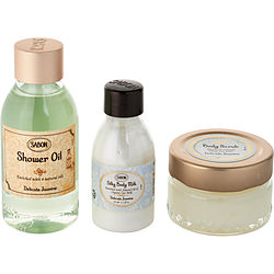 Sabon by Sabon Welcome Kit Delicate Jasmine: Shower Oil 100ml + Body Scrub 60g + Silky Body Milk 50ml -3pcs for WOMEN