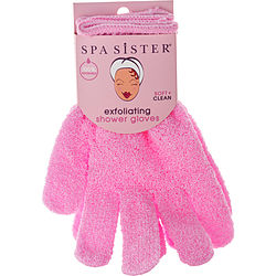 Spa Accessories by Spa Accessories SPA SISTER EXFOLIATING SHOWER GLOVES - PINK for UNISEX 504135