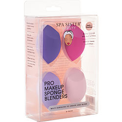 Spa Accessories by Spa Accessories SPA SISTER PRO MAKEUP SPONGE BLENDERS 4 PCS for UNISEX 504177