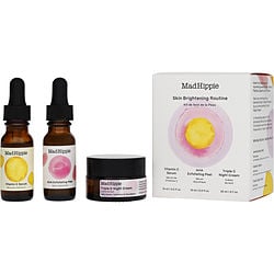 Mad Hippie by Mad Hippie Skin Brightening Routine: AHA Exfoliating Peel 0.5OZ + Vitamin C Serum 0.5OZ + Triple C Night Cream 0.7OZ -3pcs for WOMEN Mad Hippie by Mad Hippie Skin Brightening Routine: AHA Exfoliating Peel 0.5OZ + Vitamin C Serum 0.5OZ + Triple C Night Cream 0.7OZ -3pcs for WOMEN