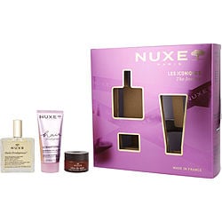 Nuxe by Nuxe Hair Prodigieux Set: Shine Shampoo 50ml + Reve de Miel Nourishing Lip Balm with Honey 15g + Huile Prodigieuse® 50ml -3pcs for WOMEN