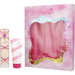 Pink Sugar by Aquolina EDT SPRAY 3.4 OZ & SHOWER GEL 3.4 OZ for WOMEN