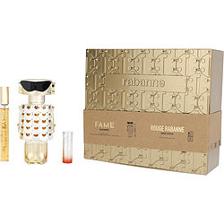 Paco Rabanne Fame by Paco Rabanne EAU DE PARFUM SPRAY 2.7 OZ & EAU DE PARFUM SPRAY 0.34 OZ MINI & MATTE LIPSTICK for WOMEN