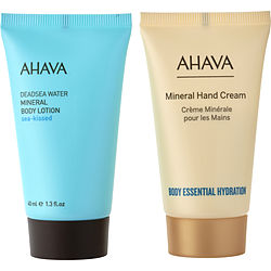 Ahava by AHAVA Dare To Glow On-The-Go Duo: Mineral Body Lotion + Mineral Hand Cream -2x40ml/1.3OZ for WOMEN