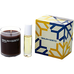 Malin+Goetz Leather by Malin + Goetz PERFUME OIL 0.2 OZ &amp; VOTIVE CANDLE 2.35 OZ for UNISEX