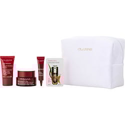 Clarins by Clarins Super Restorative Day Cream 50ml + Night Cream 15ml + Total Eye Lift 7ml + Double Serum 9ml -4pcs + White Bag for WOMEN
