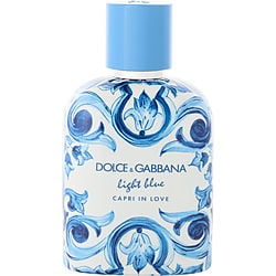 D &amp; G Light Blue Capri In Love by Dolce &amp; Gabbana EAU DE PARFUM SPRAY 3.3 OZ *TESTER for MEN