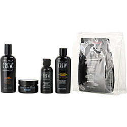 American Crew by American Crew Regimen Fathers Day Gift Set: Daily Deep Moisturizing Shampoo 100ml + Classic Body Wash 100ml + Precision Shave Gel 50ml + Fiber Styling Cream 50g -4pcs for MEN American Crew by American Crew Regimen Fathers Day Gift Set: Daily Deep Moisturizing Shampoo 100ml + Classic Body Wash 100ml + Precision Shave Gel 50ml + Fiber Styling Cream 50g -4pcs for MEN