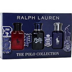 Ralph Lauren Variety by Ralph Lauren 3 PIECE THE POLO COLLECTION WITH POLO 67 & POLO BLUE & POLO RED AND ALL ARE EDT REFILLABLE SPRAY 1.3 OZ for MEN Ralph Lauren Variety by Ralph Lauren 3 PIECE THE POLO COLLECTION WITH POLO 67 & POLO BLUE & POLO RED AND ALL ARE EDT REFILLABLE SPRAY 1.3 OZ for MEN