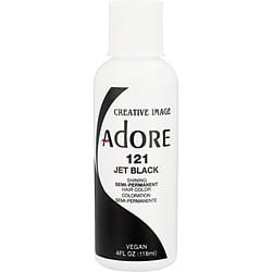 Adore by Adore ADORE SEMI PERMANENT HAIR COLOR VEGAN AND CRUELTY FREE 4 OZ 121 JET BLACK for UNISEX