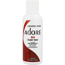 Adore by Adore ADORE SEMI PERMANENT HAIR COLOR VEGAN AND CRUELTY FREE 4 OZ 064 RUBY RED for UNISEX