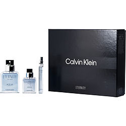 Eternity Aqua by Calvin Klein EDT SPRAY 3.4 OZ & EDT SPRAY 1 OZ & EDT SPRAY 0.33 OZ MINI for MEN