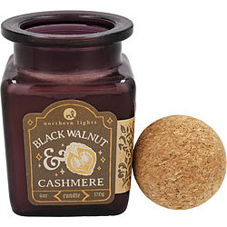 Black Walnut & Cashmere by Northern Lights SOY WAX CANDLE 6 OZ for UNISEX