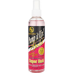 Bronner Brothers by BRONNER BROTHERS BRONNER BROTHERS PUMP IT UP GOLD STYLING SPRITZ SUPER HOLD 8 OZ for UNISEX