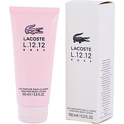 Lacoste L.12.12 Rose by Lacoste BODY LOTION 3.3 OZ for WOMEN