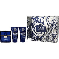 Versace Man Eau Fraiche Extreme by Gianni Versace EAU DE PARFUM SPRAY 1.7 OZ & AFTERSHAVE 1.7 OZ & SHOWER GEL 1.7 OZ for MEN