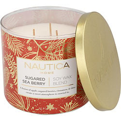 Nautica Sugared Sea Berry by Nautica SOY WAX BLEND CANDLE 14.5 OZ for UNISEX